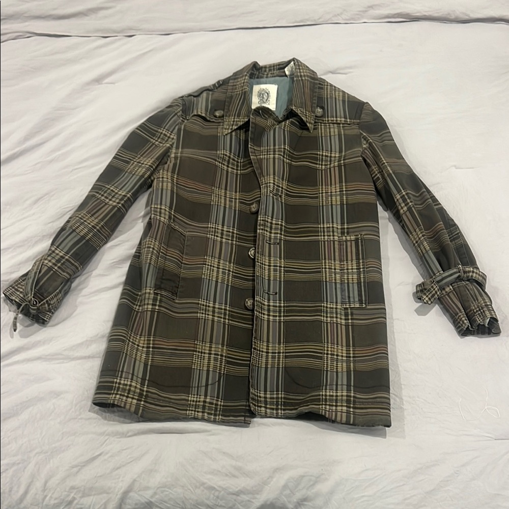 Plaid Button-Up Jacket